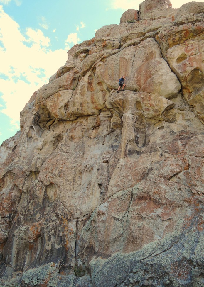 Route Loch Ness Monster am Bath Rock in der City of Rocks Idaho - Foto von © Nadia Sbilordo City of Rocks Idaho, Bath Rock, Route Loch Ness Monster - Foto von © Nadia Sbilordo